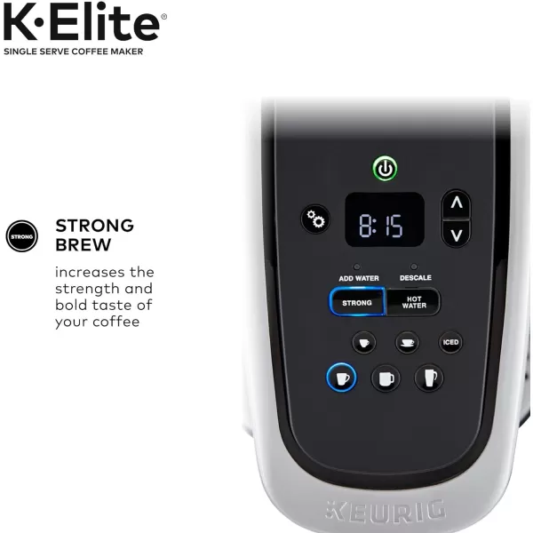 Keurig KElite SingleServe KCup Pod Coffee Maker Brushed SilverBrushed Gold Coffee Maker