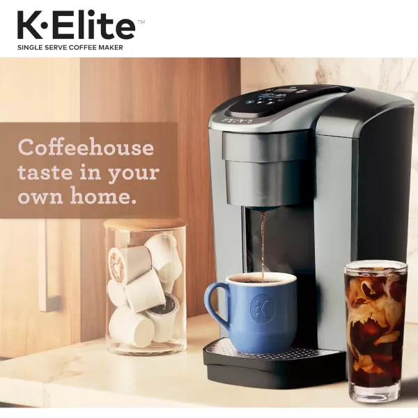 Keurig KElite SingleServe KCup Pod Coffee Maker Brushed SilverBrushed Silver Coffee Maker