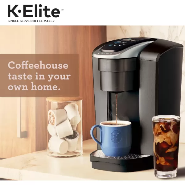 Keurig KElite SingleServe KCup Pod Coffee Maker Brushed SilverBrushed Slate Coffee Maker