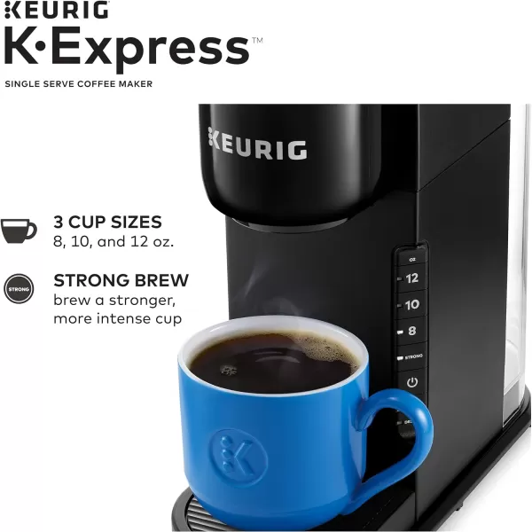 Keurig KExpress Coffee Maker Single Serve KCup Pod Coffee Brewer Black 128 L x 51 W x 126 HBlack Coffee Brewer