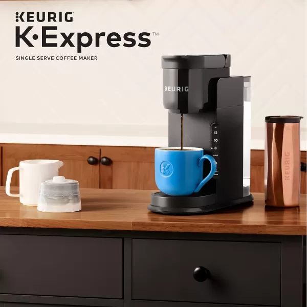 Keurig KExpress Coffee Maker Single Serve KCup Pod Coffee Brewer Black 128 L x 51 W x 126 HBlack Coffee Brewer