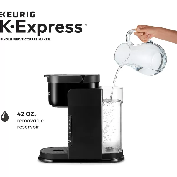 Keurig KExpress Coffee Maker Single Serve KCup Pod Coffee Brewer Black 128 L x 51 W x 126 HBlack Coffee Brewer