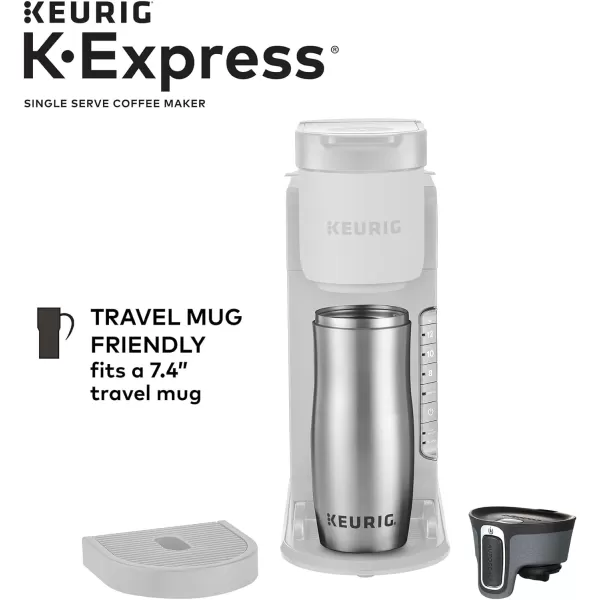 Keurig KExpress Coffee Maker Single Serve KCup Pod Coffee Brewer Warm StoneWarm Stone