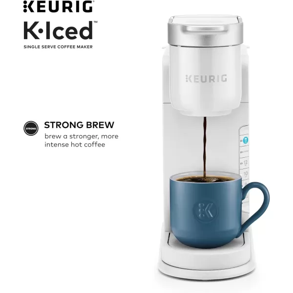 Keurig KIced Single Serve Coffee Maker  Brews Hot and Cold  WhiteRegular White