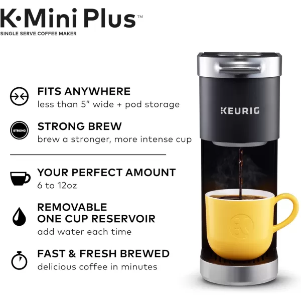 Keurig KMini Plus Single Serve Coffee Maker with Krispy Kreme Coffee Pods 32 countKeurig KMini Plus Single Serve Coffee Maker with Krispy Kreme Coffee Pods 32 count