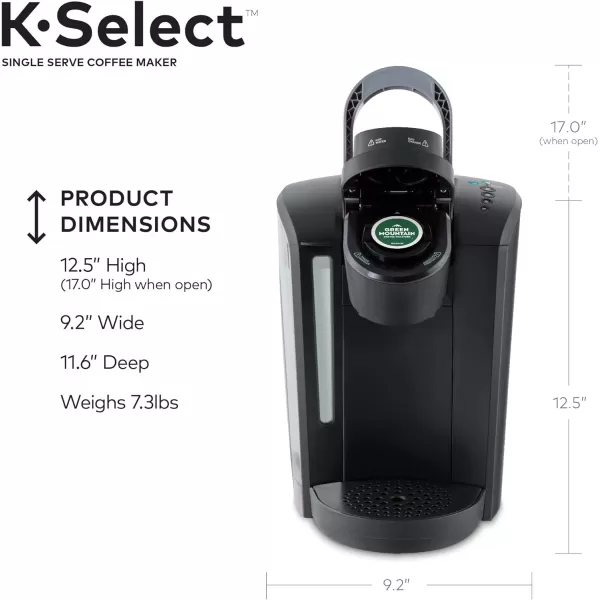 Keurig KSelect Coffee Maker Single Serve KCup Pod Coffee Brewer Black and Krispy Kreme Light Roast Coffee KCup Pods 32 CountKeurig KSelect Coffee Maker Single Serve KCup Pod Coffee Brewer Black and Krispy Kreme Light Roast Coffee KCup Pods 32 Count