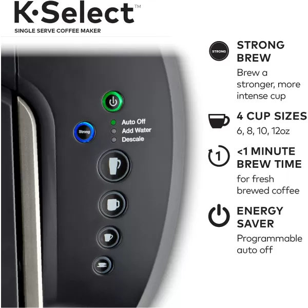 Keurig KSelect Coffee Maker Single Serve KCup Pod Coffee Brewer Black and Krispy Kreme Light Roast Coffee KCup Pods 32 CountKeurig KSelect Coffee Maker Single Serve KCup Pod Coffee Brewer Black and Krispy Kreme Light Roast Coffee KCup Pods 32 Count