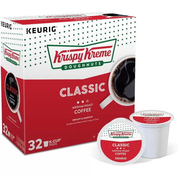 Keurig KSelect Coffee Maker Single Serve KCup Pod Coffee Brewer Black and Krispy Kreme Light Roast Coffee KCup Pods 32 CountKeurig KSelect Coffee Maker Single Serve KCup Pod Coffee Brewer Black and Krispy Kreme Light Roast Coffee KCup Pods 32 Count