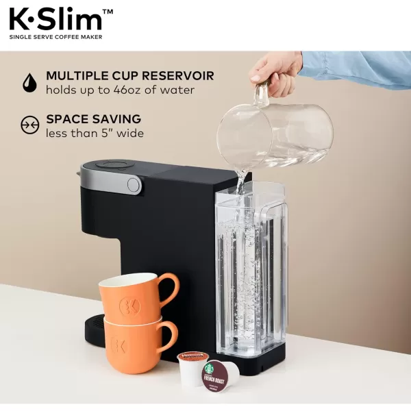 Keurig KSlim Single Serve Coffee Maker with Keurig Entertainers Collection Variety Pack 40 KCup PodsKeurig KSlim Single Serve Coffee Maker with Keurig Entertainers Collection Variety Pack 40 KCup Pods