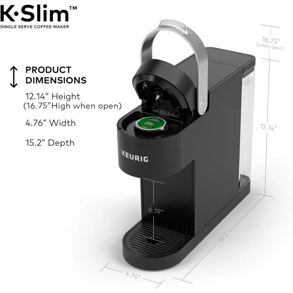 Keurig KSlim SingleServe KCup Coffee Maker Black and Keurig Standalone Milk Frother BlackKeurig KSlim SingleServe KCup Coffee Maker Black and Keurig Standalone Milk Frother Black