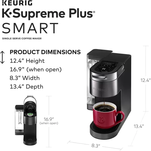 Keurig KSupreme Plus SMART Single Serve KCup Pod Coffee Maker BlackBlack