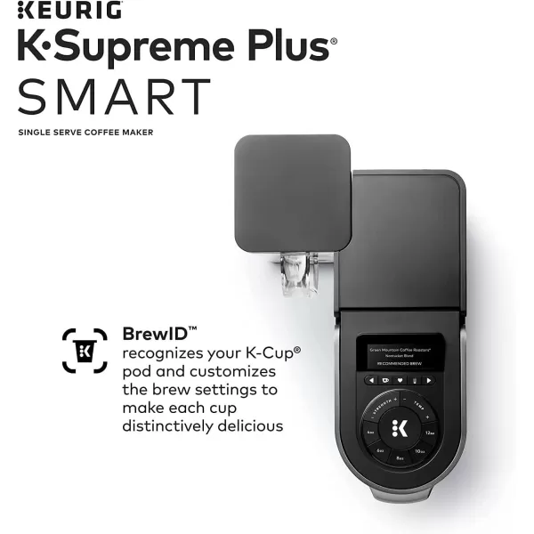 Keurig KSupreme Plus SMART Single Serve KCup Pod Coffee Maker BlackBlack