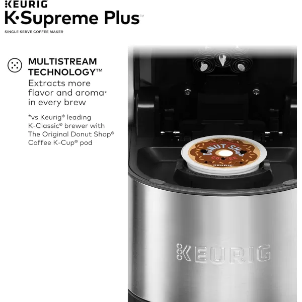 Keurig KSupreme Plus Single Serve KCup Pod Coffee Maker MultiStream Technology Stainless SteelKSupreme Plus  Caribou Variety Pack Coffee