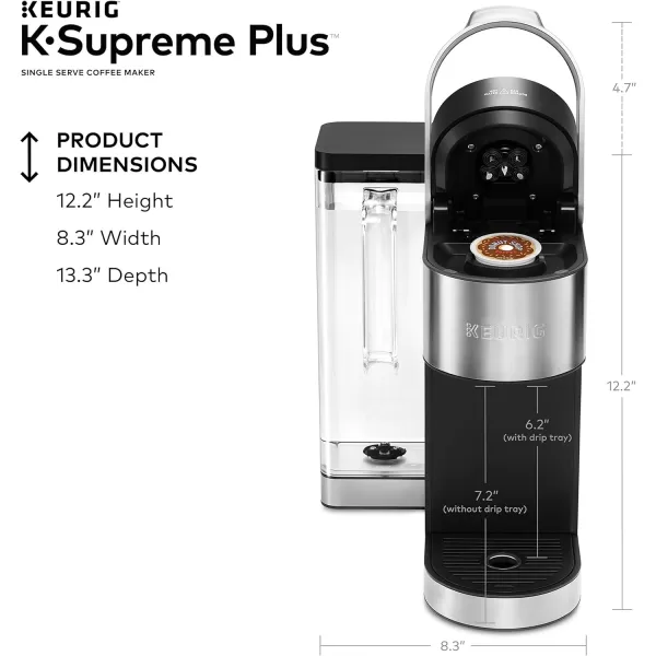 Keurig KSupreme Plus Single Serve KCup Pod Coffee Maker MultiStream Technology Stainless SteelKSupreme Plus  Caribou Variety Pack Coffee