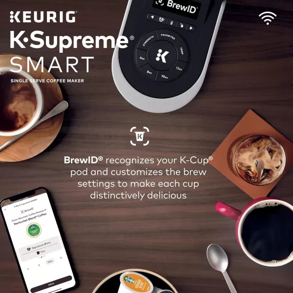 Keurig KSupreme SMART Coffee Maker MultiStream Technology Brews 612oz Cup Sizes BlackKeurig KSupreme SMART Coffee Maker MultiStream Technology Brews 612oz Cup Sizes Black