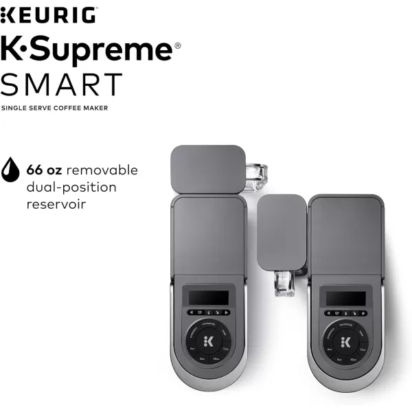 Keurig KSupreme SMART Coffee Maker MultiStream Technology Brews 612oz Cup Sizes GrayKeurig KSupreme SMART Coffee Maker MultiStream Technology Brews 612oz Cup Sizes Gray