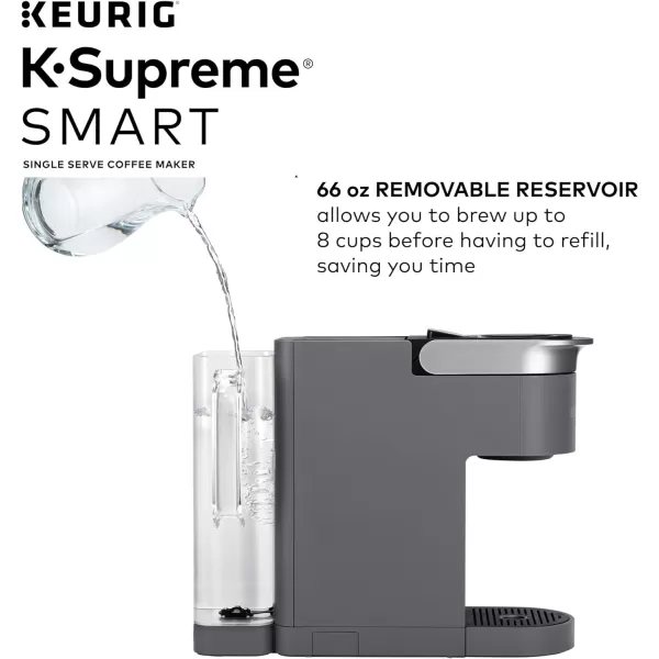 Keurig KSupreme SMART Coffee Maker MultiStream Technology Brews 612oz Cup Sizes GrayKeurig KSupreme SMART Coffee Maker MultiStream Technology Brews 612oz Cup Sizes Gray