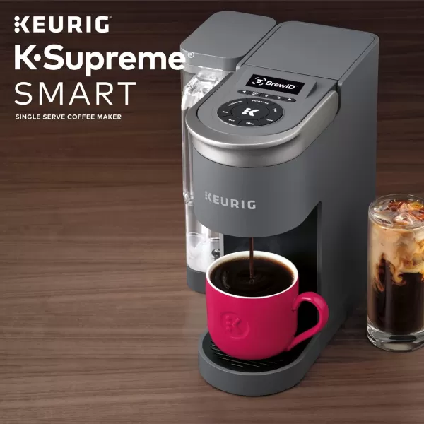 Keurig KSupreme SMART Coffee Maker MultiStream Technology Brews 612oz Cup Sizes GrayKeurig KSupreme SMART Coffee Maker MultiStream Technology Brews 612oz Cup Sizes Gray