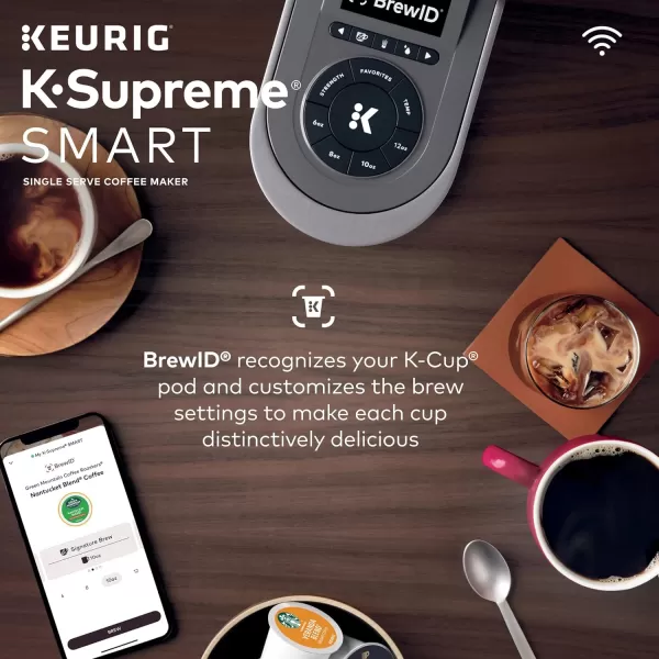 Keurig KSupreme SMART Coffee Maker MultiStream Technology Brews 612oz Cup Sizes GrayKeurig KSupreme SMART Coffee Maker MultiStream Technology Brews 612oz Cup Sizes Gray