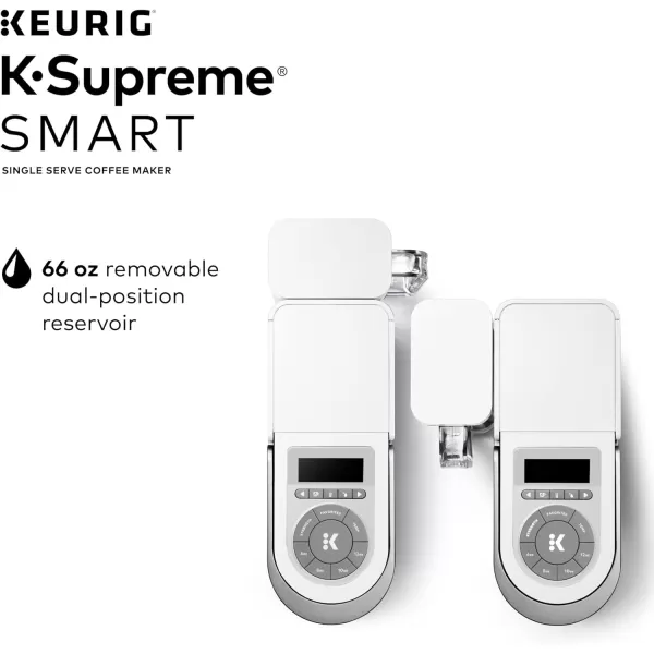 Keurig KSupreme SMART Coffee Maker MultiStream Technology Brews 612oz Cup Sizes WhiteKeurig KSupreme SMART Coffee Maker MultiStream Technology Brews 612oz Cup Sizes White