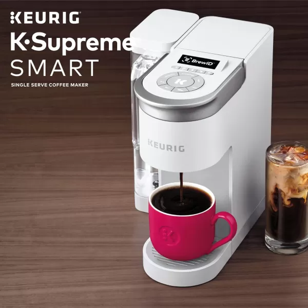 Keurig KSupreme SMART Coffee Maker MultiStream Technology Brews 612oz Cup Sizes WhiteKeurig KSupreme SMART Coffee Maker MultiStream Technology Brews 612oz Cup Sizes White