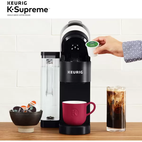 Keurig KSupreme Single Serve KCup Pod Coffee Maker MultiStream Technology BlackBlack Coffee Maker