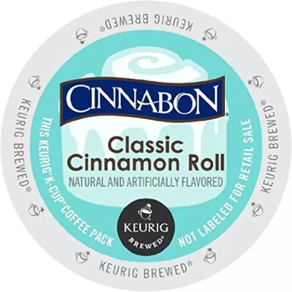 Cinnabon Classic Cinnamon Roll Keurig SingleServe KCup Pods Light Roast Coffee 72 Count 6 Packs of 12Cinnamon 120 Count Pack of 1