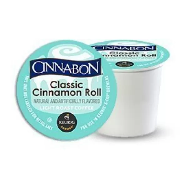 Cinnabon Classic Cinnamon Roll Keurig SingleServe KCup Pods Light Roast Coffee 72 Count 6 Packs of 12Cinnamon 96 Count Pack of 1