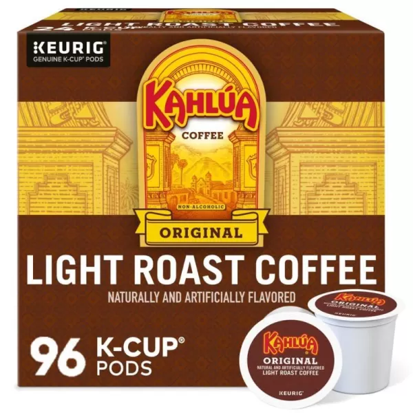 Kahlua Coffee Original Keurig Single Serve KCup Pods Light Roast Coffee 96 Count 4 Packs of 2496 Count