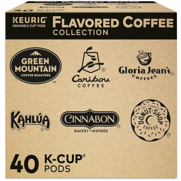 Keurig Entertainers Collection Variety Pack SingleServe KCup Pods 40 CountFlavored Variety 40 Count Pack of 1