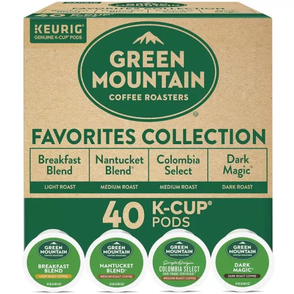 Keurig Entertainers Collection Variety Pack SingleServe KCup Pods 40 CountGreen Mountain Favorites 40 Count Pack of 1