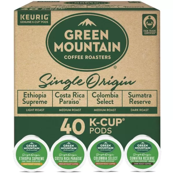 Green Mountain Single Origin Collection 40 Count (Pack of 1)