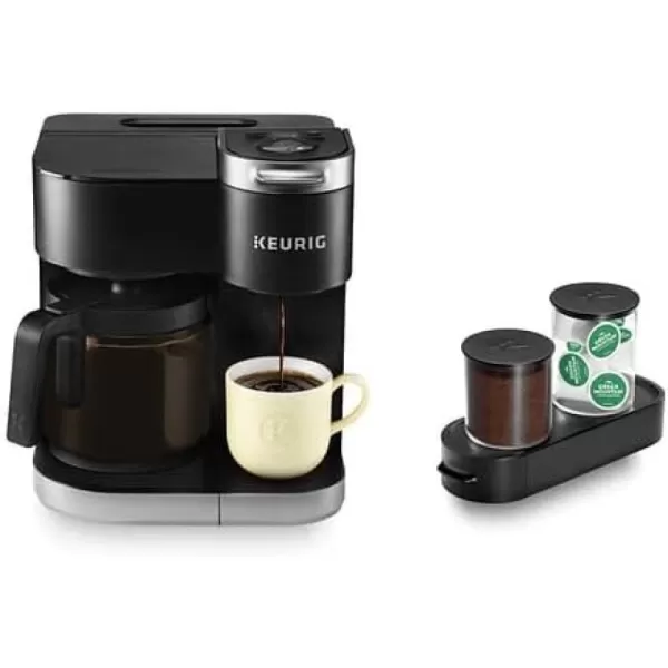 Keurig KDuo Coffee Maker Single Serve KCup Pod and 12 Cup Carafe Brewer with Keurig Station KCup Pod amp Ground Coffee Storage Unit BlackKeurig KDuo Coffee Maker Single Serve KCup Pod and 12 Cup Carafe Brewer with Keurig Station KCup Pod amp Ground Coffee Storage Unit Black