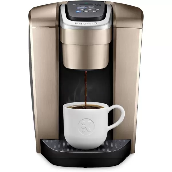 Keurig KElite SingleServe KCup Pod Coffee Maker Brushed SilverBrushed Gold Coffee Maker