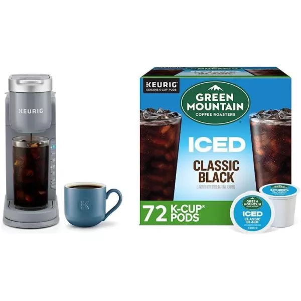 Keurig KIced Coffee Maker Single Serve KCup Pod Iced Coffee Maker and Green Mountain Coffee Roasters Brew Over Ice Classic Black Single Serve Keurig KCup Pods 72 countKeurig KIced Coffee Maker Single Serve KCup Pod Iced Coffee Maker and Green Mountain Coffee Roasters Brew Over Ice Classic Black Single Serve Keurig KCup Pods 72 count