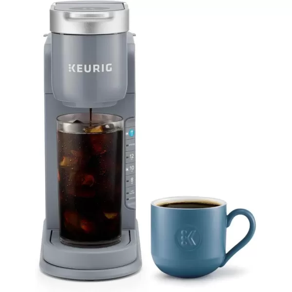 Keurig KIced Single Serve Coffee Maker  Brews Hot and Cold  WhiteRegular Gray