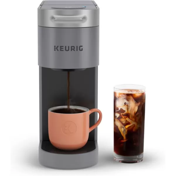 Keurig KSlim  ICED Single Serve Coffee Maker Brews 8 to 12oz Cups GrayKeurig KSlim  ICED Single Serve Coffee Maker Brews 8 to 12oz Cups Gray