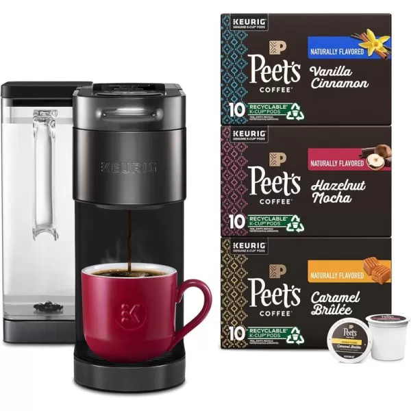 Keurig KSupreme Plus SMART Single Serve KCup Pod Coffee Maker BlackK Supreme Plus SMART  Peets Variety Pack Coffee