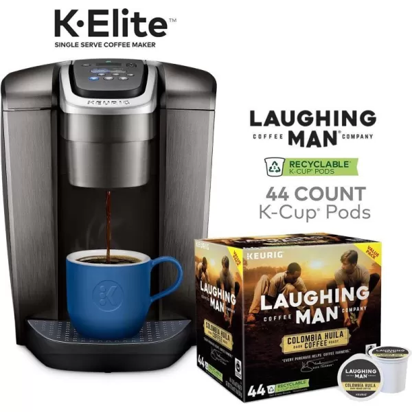 Keurig Maker Single Serve KCup Pod Brewer Brushed Slate Coffee BundleKeurig Maker Single Serve KCup Pod Brewer Brushed Slate Coffee Bundle