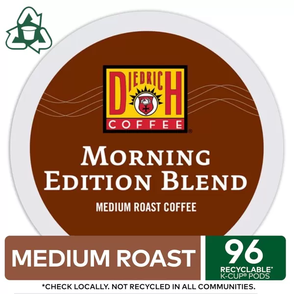 Diedrich Coffee Morning Edition Blend SingleServe Keurig KCup Pods Medium Roast Coffee 24 Count Pack of 4Medium Roast Morning Edition Blend 24 Count Pack of 4