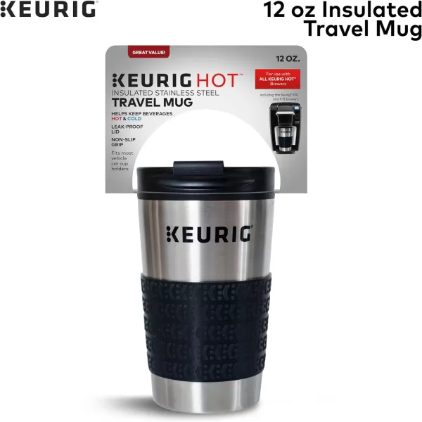 Keurig Faceted Stainless Steel Coffee Travel Mug Fits Under Any Keurig KCup Pod Coffee Maker 14 oz CopperStainless Steel