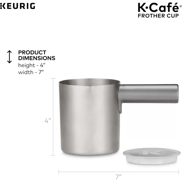 Keurig KCaf Milk Frother Cup Replacement Part or Extra80 milliliters Hot and Cold Frothing Compatible with Keurig KCaf Coffee Makers Only NickelKeurig KCaf Milk Frother Cup Replacement Part or Extra80 milliliters Hot and Cold Frothing Compatible with Keurig KCaf Coffee Makers Only Nickel