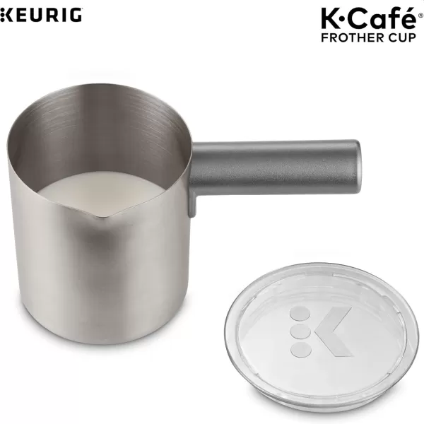 Keurig KCaf Milk Frother Cup Replacement Part or Extra80 milliliters Hot and Cold Frothing Compatible with Keurig KCaf Coffee Makers Only NickelKeurig KCaf Milk Frother Cup Replacement Part or Extra80 milliliters Hot and Cold Frothing Compatible with Keurig KCaf Coffee Makers Only Nickel