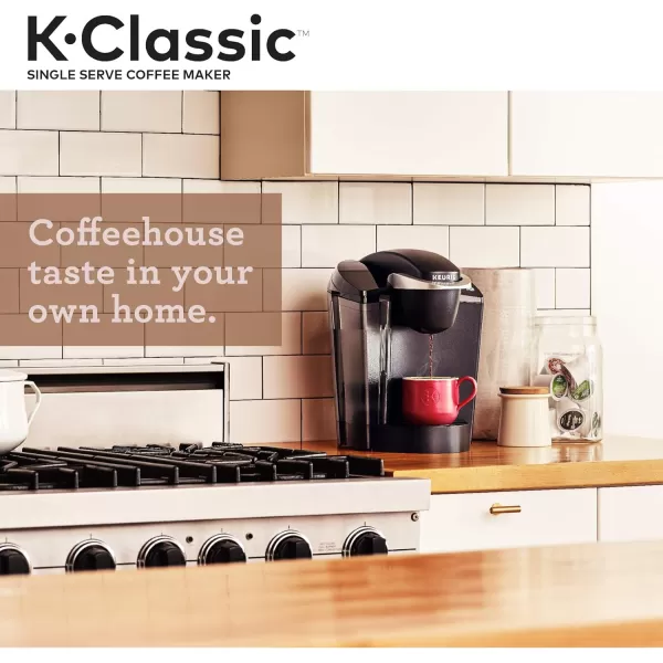 Keurig KClassic Single Serve Coffee Maker with Keurig Entertainers Collection Variety Pack 40 KCup PodsKeurig KClassic Single Serve Coffee Maker with Keurig Entertainers Collection Variety Pack 40 KCup Pods