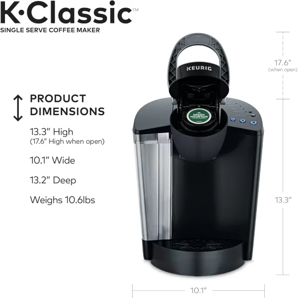 Keurig KClassic Single Serve Coffee Maker with Keurig Entertainers Collection Variety Pack 40 KCup PodsKeurig KClassic Single Serve Coffee Maker with Keurig Entertainers Collection Variety Pack 40 KCup Pods