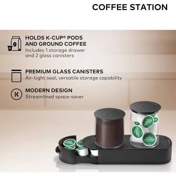 Keurig KDuo Plus Coffee Maker Single Serve KCup Pod and 12 Cup Carafe Brewer with Keurig Station KCup Pod amp Ground Coffee Storage Unit BlackKeurig KDuo Plus Coffee Maker Single Serve KCup Pod and 12 Cup Carafe Brewer with Keurig Station KCup Pod amp Ground Coffee Storage Unit Black