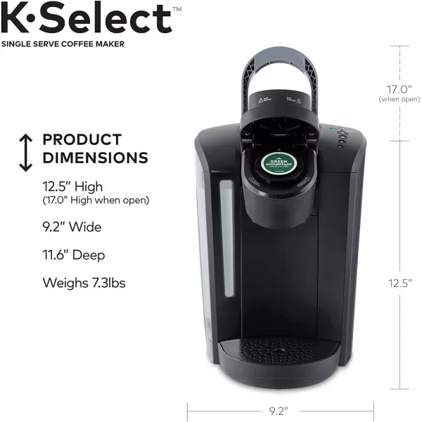 Keurig KSelect Coffee Maker Single Serve KCup Pod Coffee Brewer Black and Green Mountain Coffee Favorites Collection KCup Pods 40 CountKeurig KSelect Coffee Maker Single Serve KCup Pod Coffee Brewer Black and Green Mountain Coffee Favorites Collection KCup Pods 40 Count