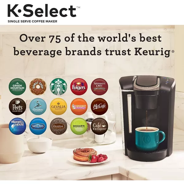 Keurig KSelect Coffee Maker Single Serve KCup Pod Coffee Brewer Black and Green Mountain Coffee Favorites Collection KCup Pods 40 CountKeurig KSelect Coffee Maker Single Serve KCup Pod Coffee Brewer Black and Green Mountain Coffee Favorites Collection KCup Pods 40 Count