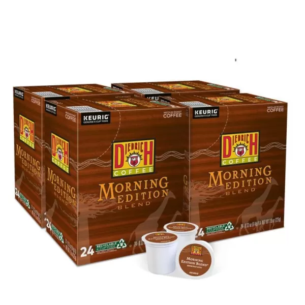 Diedrich Coffee Morning Edition Blend SingleServe Keurig KCup Pods Medium Roast Coffee 24 Count Pack of 4Medium Roast Morning Edition Blend 24 Count Pack of 4