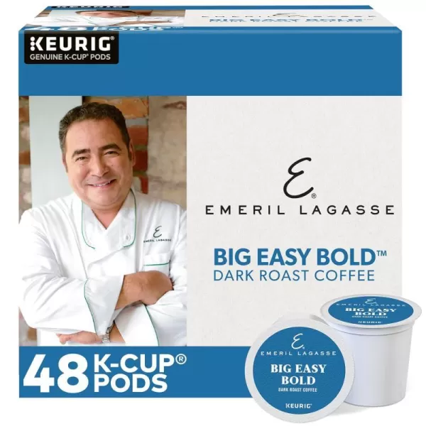 Emeril Big Easy Bold SingleServe Keurig KCup Pods Dark Roast Coffee Pods 96 Count48 Count